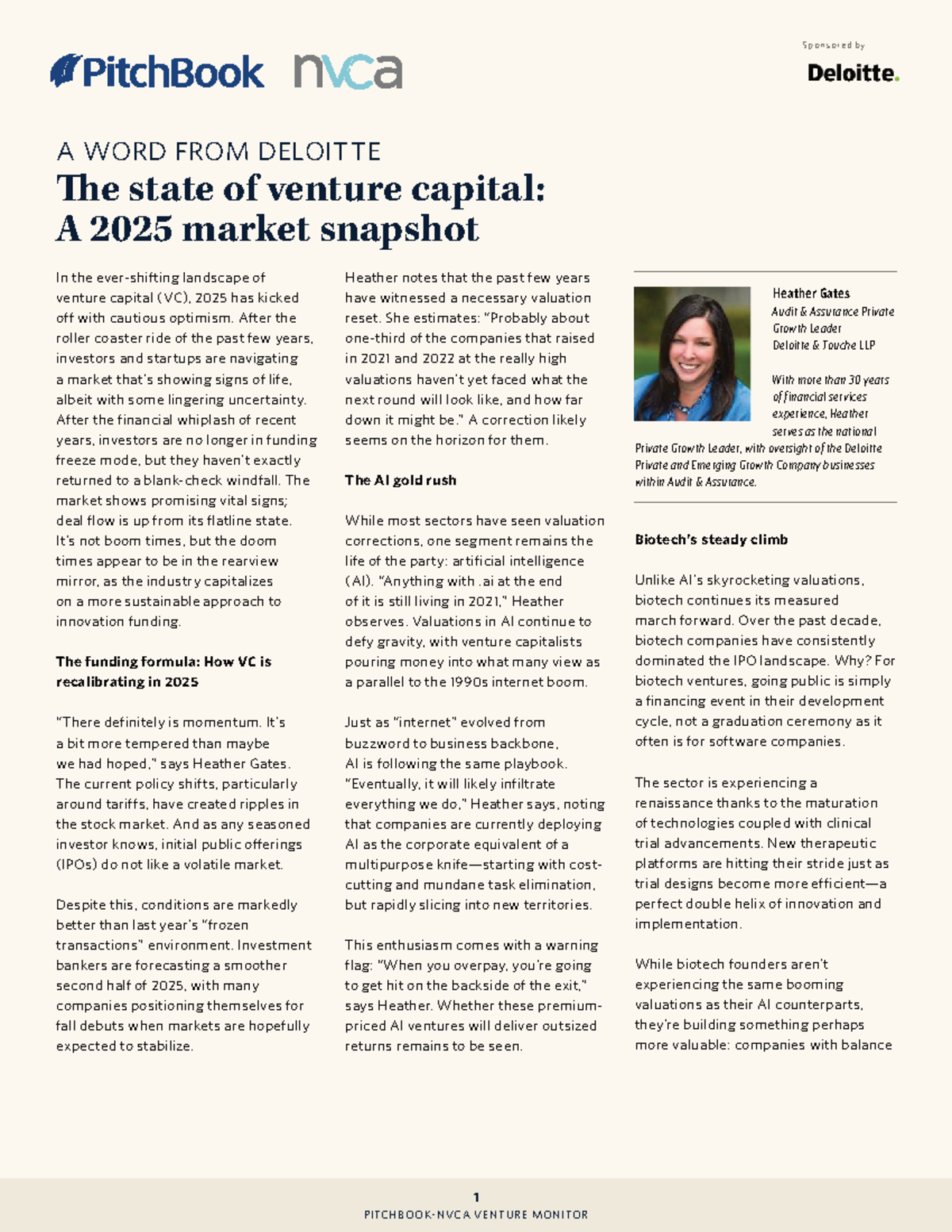 Venture Monitor Q3 2025: Insights on VC Trends and AI Growth - Studocu
