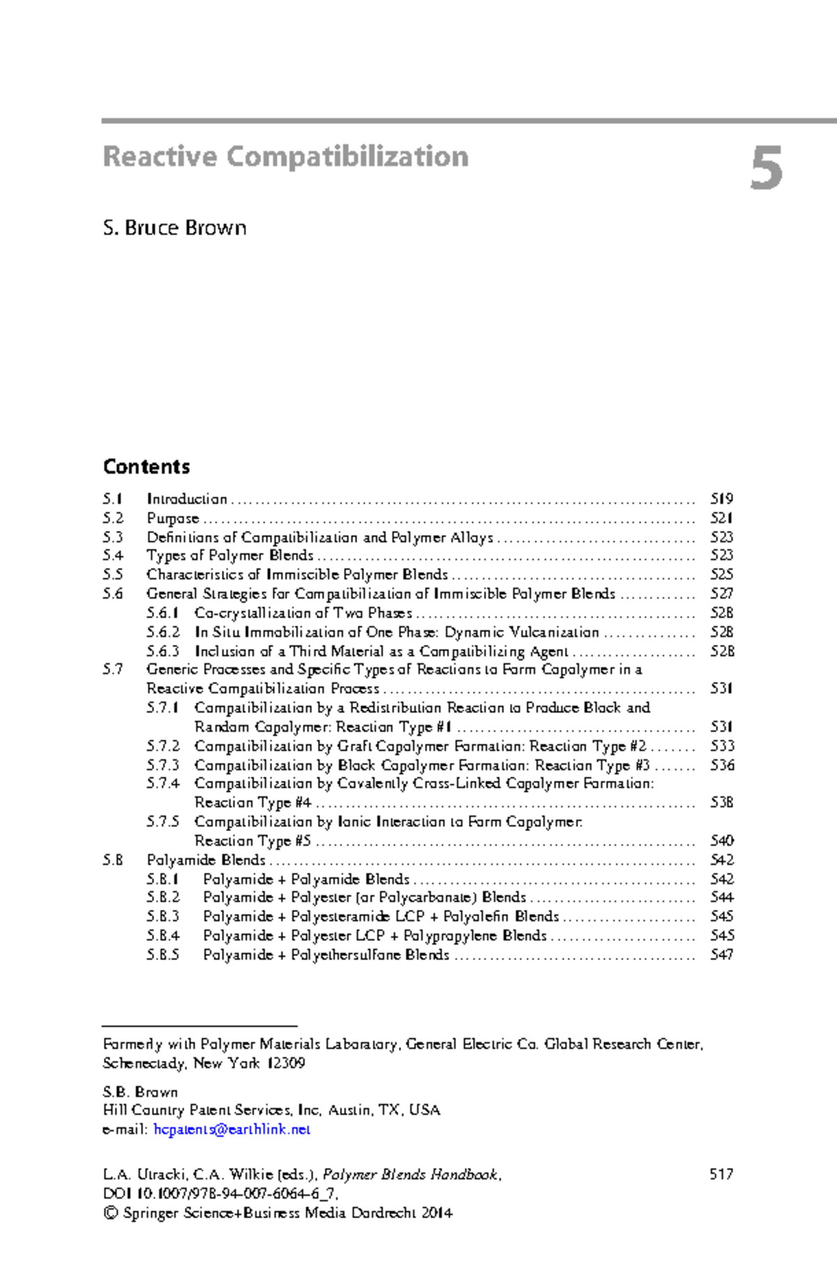 Reactive Compatibilization in Polymer Blends: A Comprehensive Review ...