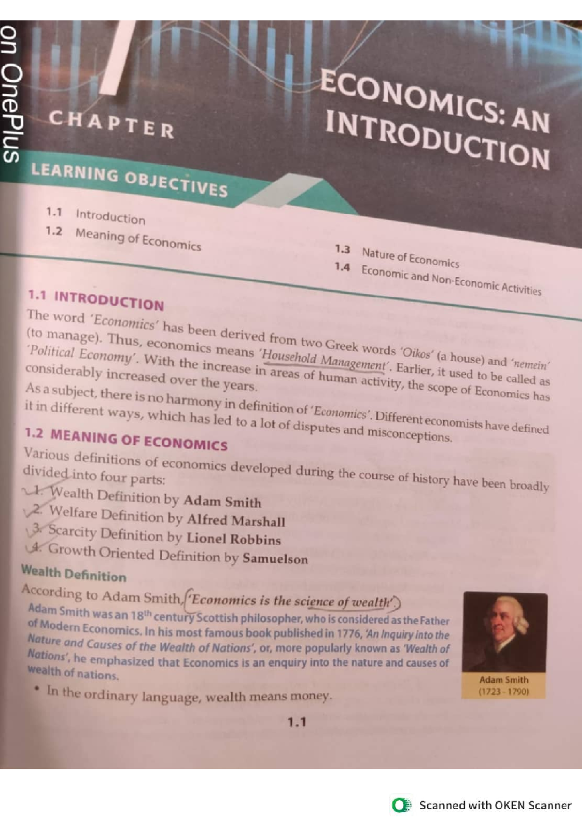 7A ECONOMICS: CHAPTER 1 - INTRODUCTION TO ECONOMIC CONCEPTS - Studocu