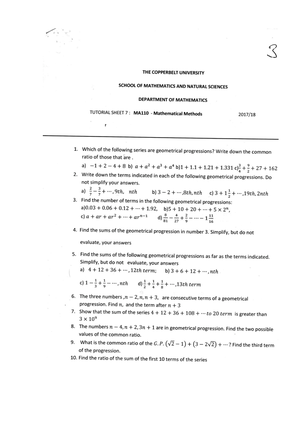 MAT1100 TEST 1 2017 - Helpful - Introduction to general Mathematics ...