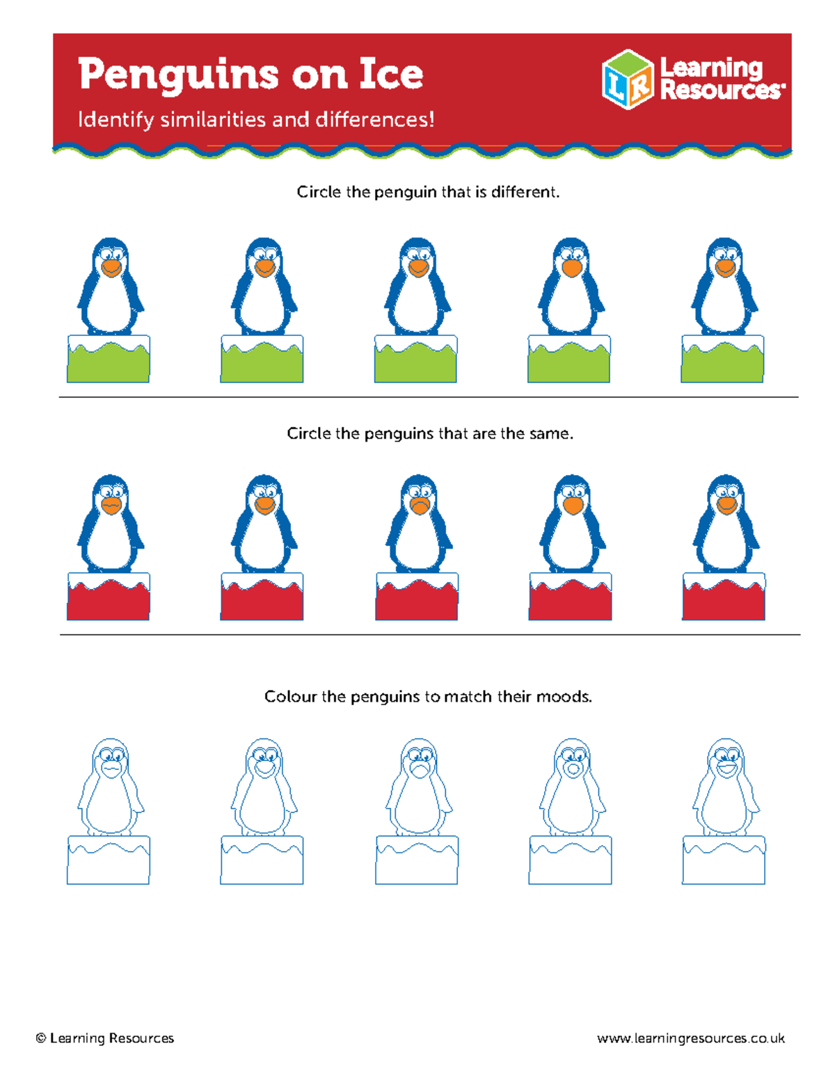 LEARNING ACTIVITY - English 10 - Penguins on Ice Identify similarities ...