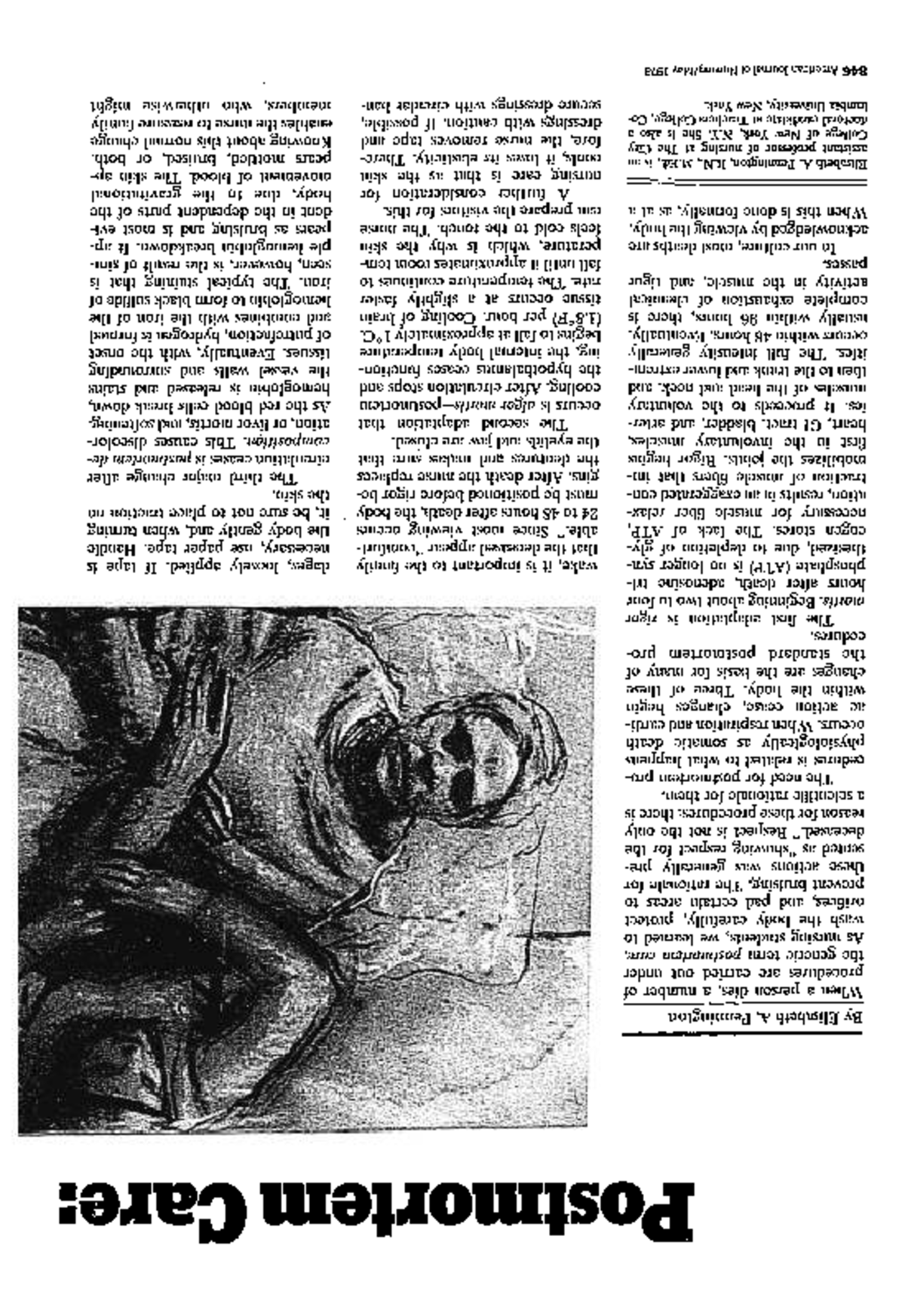 Postmortem Care Procedures: Insights by Elisabeth A. Pennington - Studocu