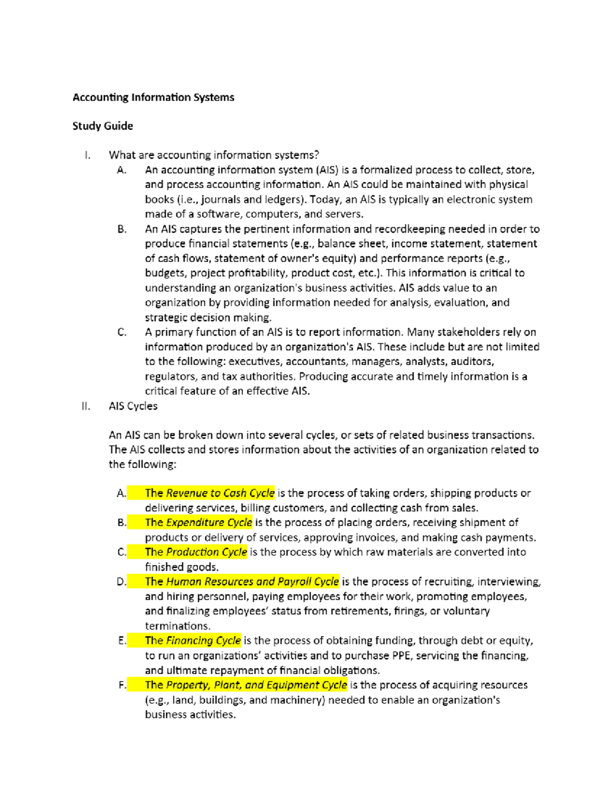 Accounting Information Systems - What are accounting information ...