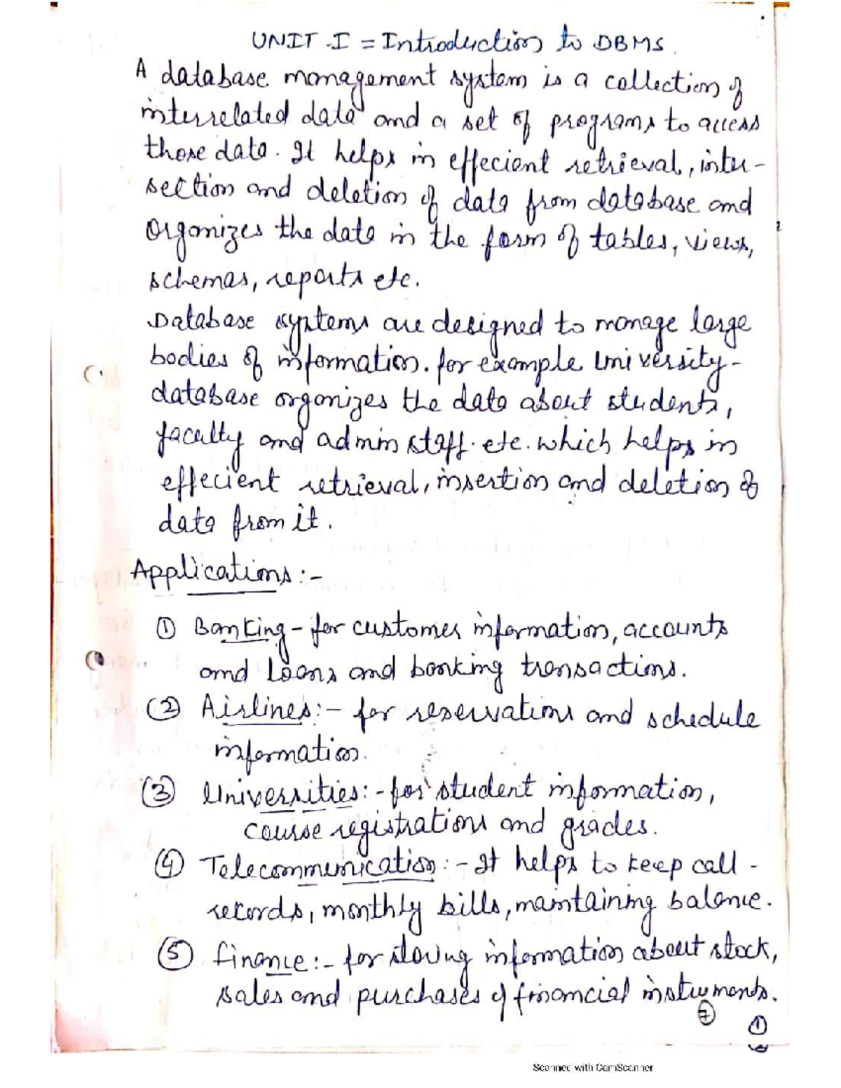 DBMS Notes by Dolly: Comprehensive Study Guide for Success - Studocu