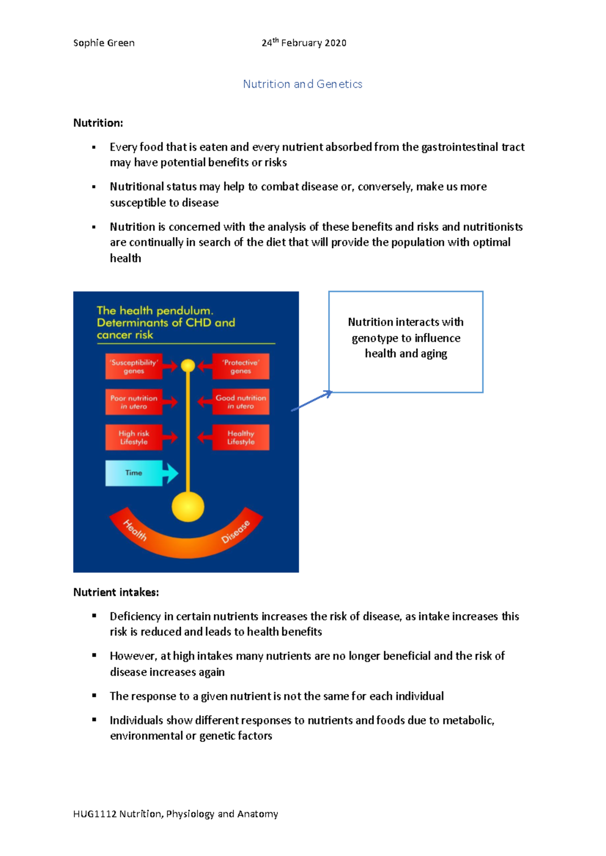 Nutrition and Genetics - Warning: TT: undefined function: 32 Warning ...