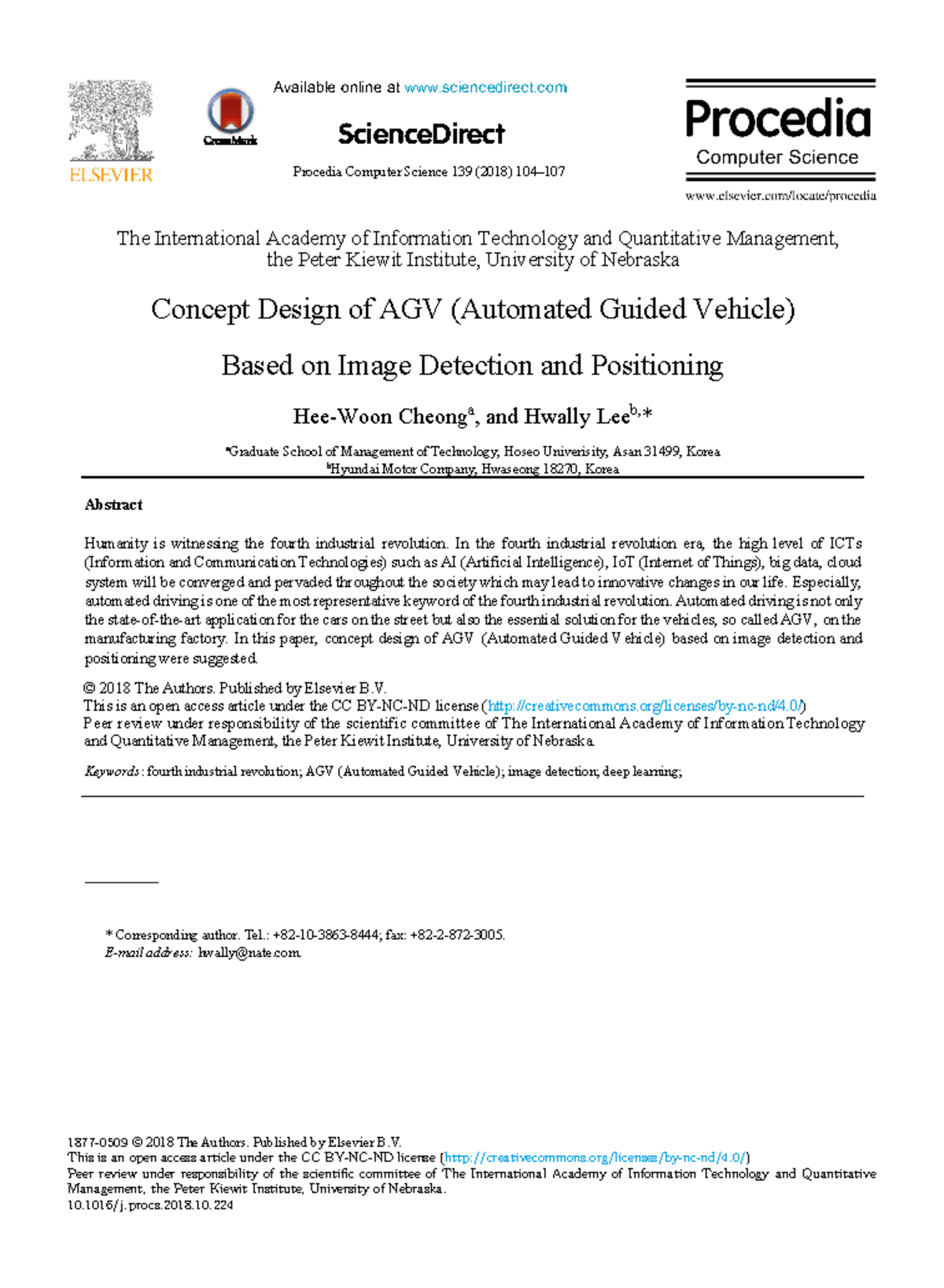 Concept Design of AGVs: Image Detection & Positioning Insights - Studocu