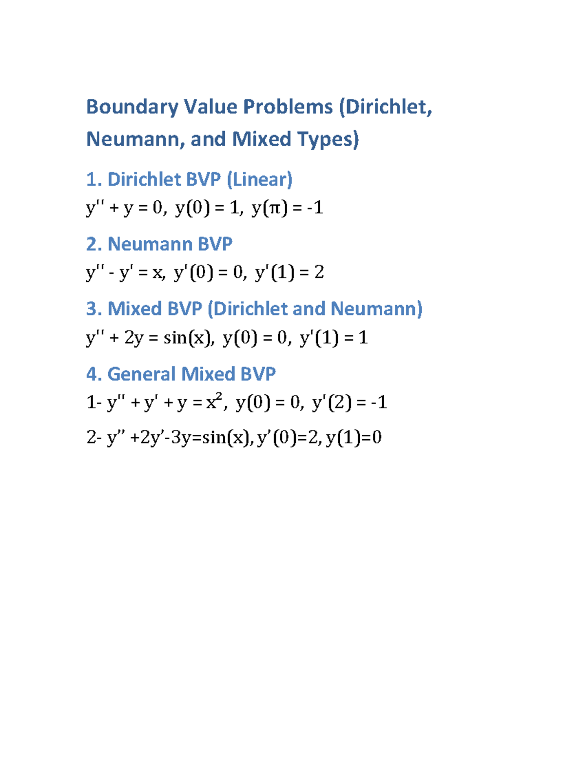 BVP Problems - wqdSD - Linear Algebra - Boundary Value Problems ...