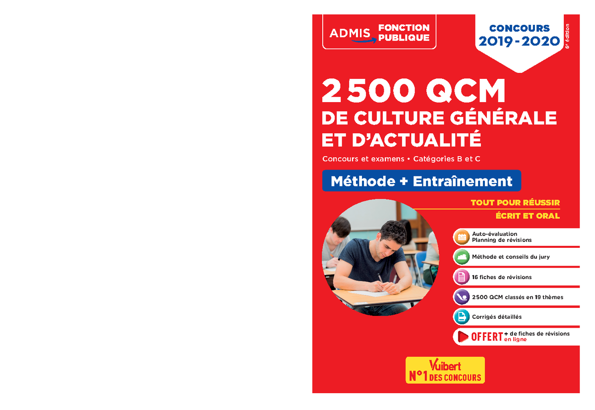 QCM de Culture Générale pour Universitaires - 2 500 Questions Clés ...