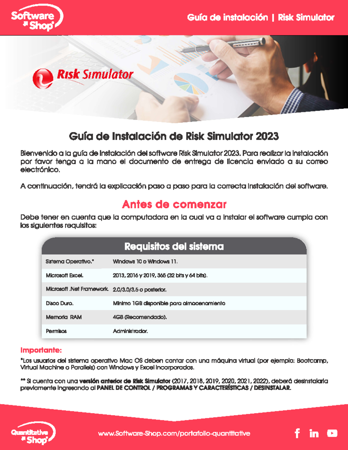 Guía de Instalación del Software Risk Simulator 2023 - I Risk Simulator ...