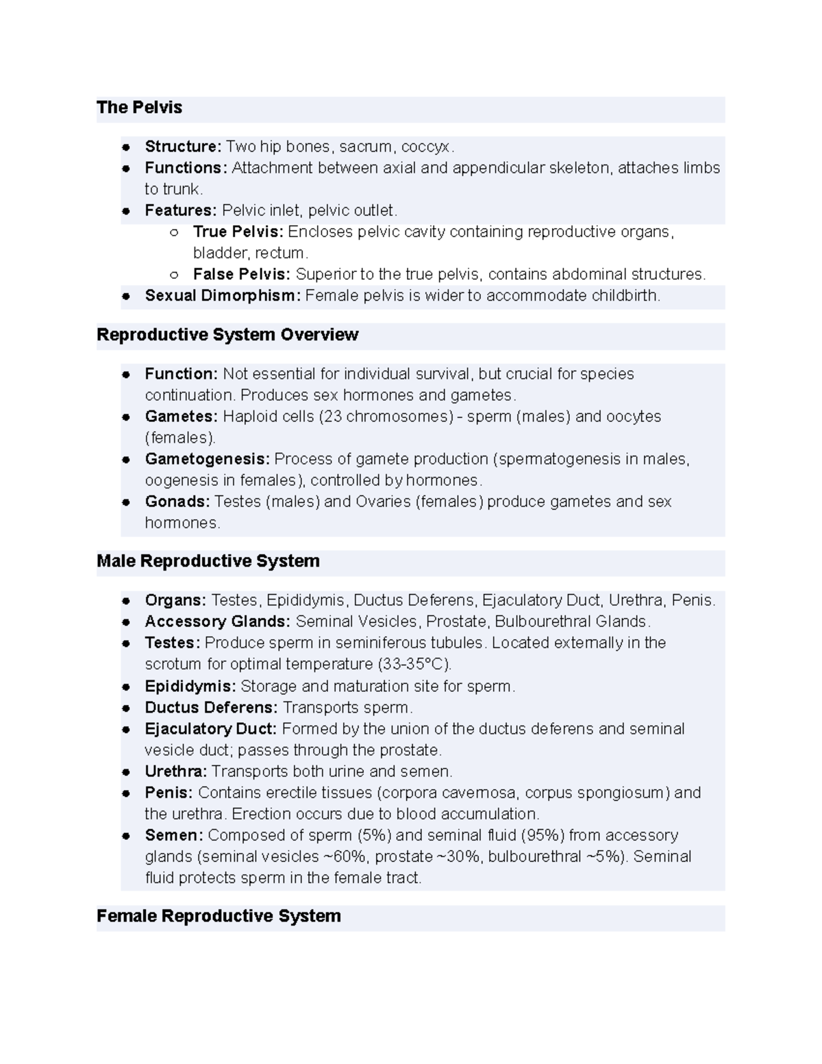 Reproductive Systems Overview: Structure, Function, and Hormonal ...