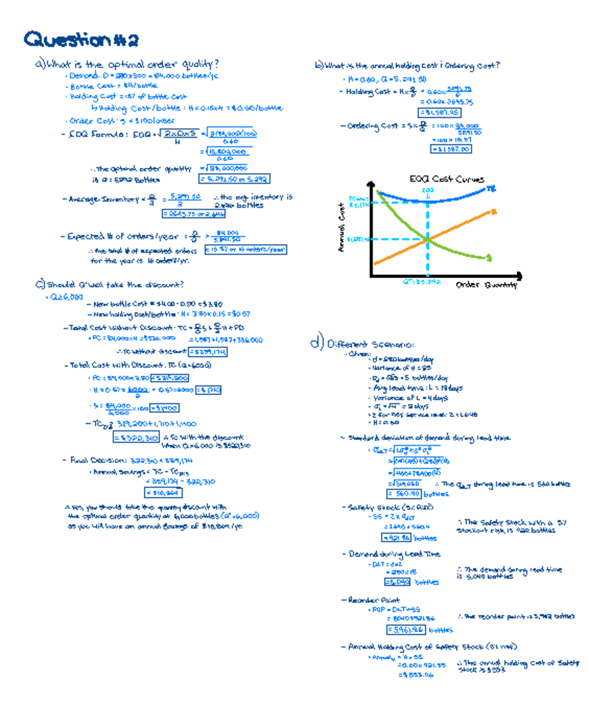 FARE 280: Optimal Order Quantity & Cost Analysis - Assignment 2 - Studocu