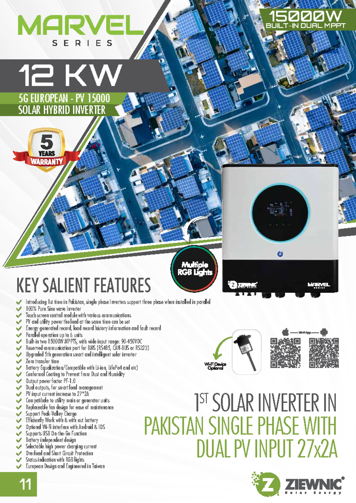 Marvel 5G European PV 15000 - 12KW Hybrid Inverter Catalog - Studocu