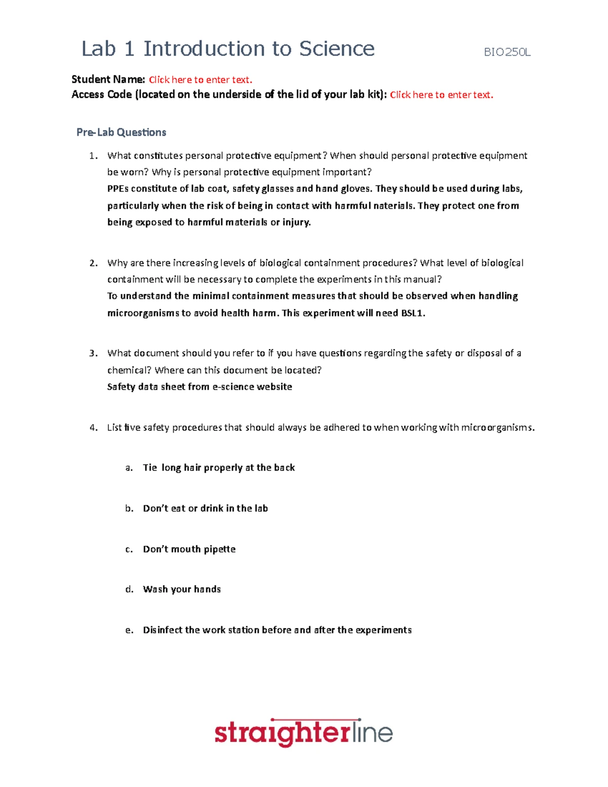 Lab-3-Culturing and Aseptic Technique - Proper aseptic technique is ...