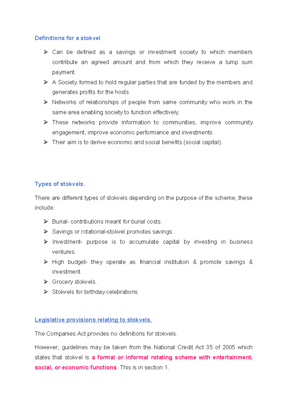 Understanding Stokvels: Definitions, Types, and Legal Perspectives ...
