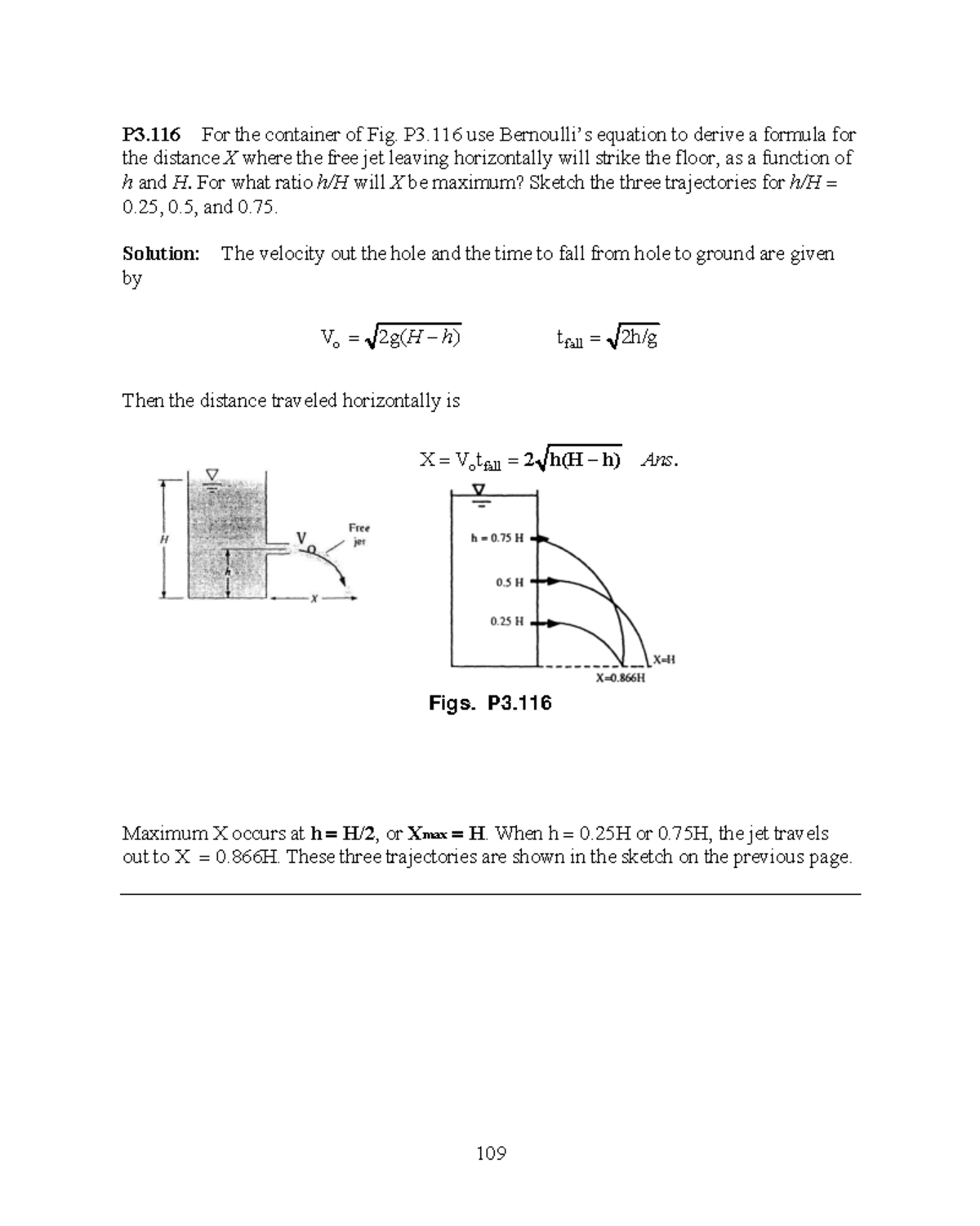 P3.116 Deriving Distance X for Free Jet Trajectories in Fluid Dynamics ...