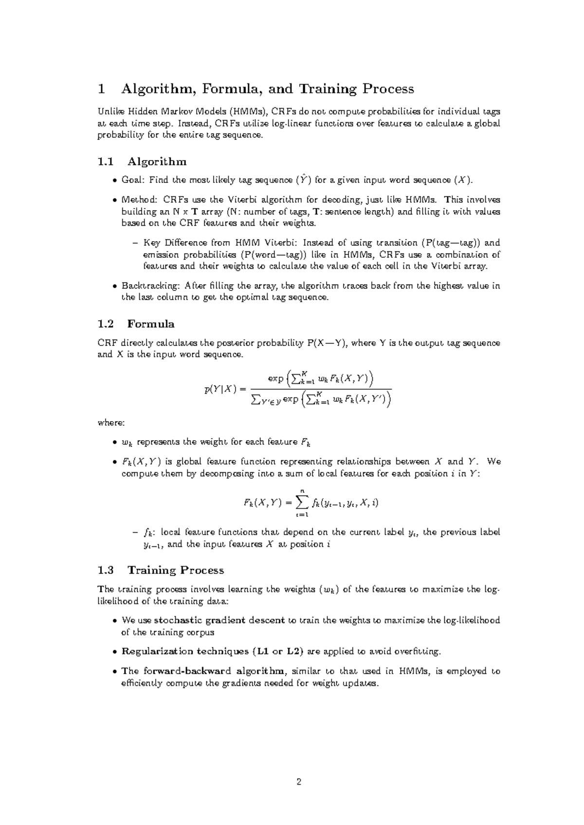 Group 8 question 1 - 1 Algorithm, Formula, and Training Process Unlike ...
