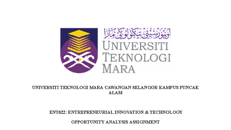 ENT622: Opportunity Analysis of Lotion Serai (LOSAC) for UiTM Students ...