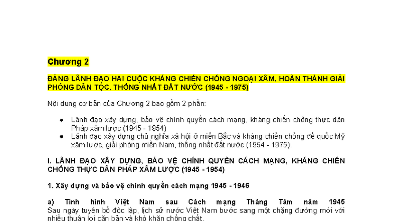 LSD C2 - Chương 2: Lãnh Đạo Kháng Chiến và Xây Dựng Đất Nước (1945-1975 ...