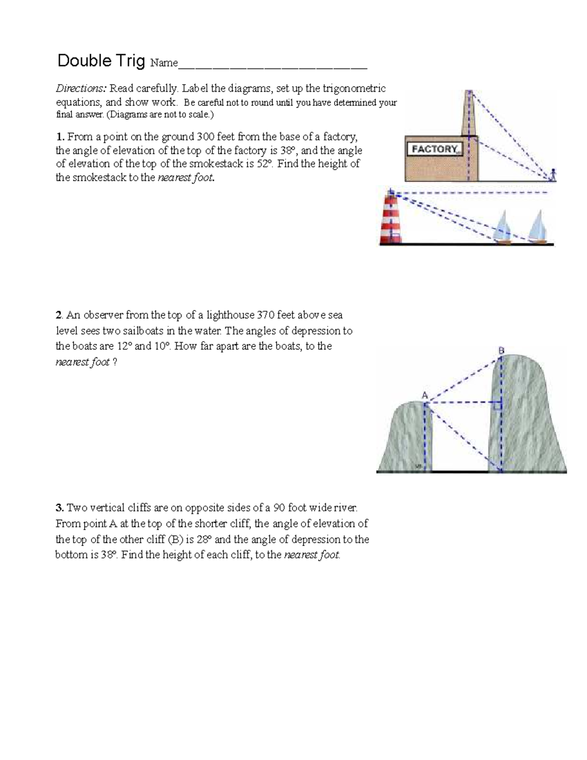 Double Trig Problems & Solutions - Math 101 - Studocu