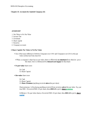 T1 Introduction to Accounting - Tutorial 1 – Introduction to Accounting ...