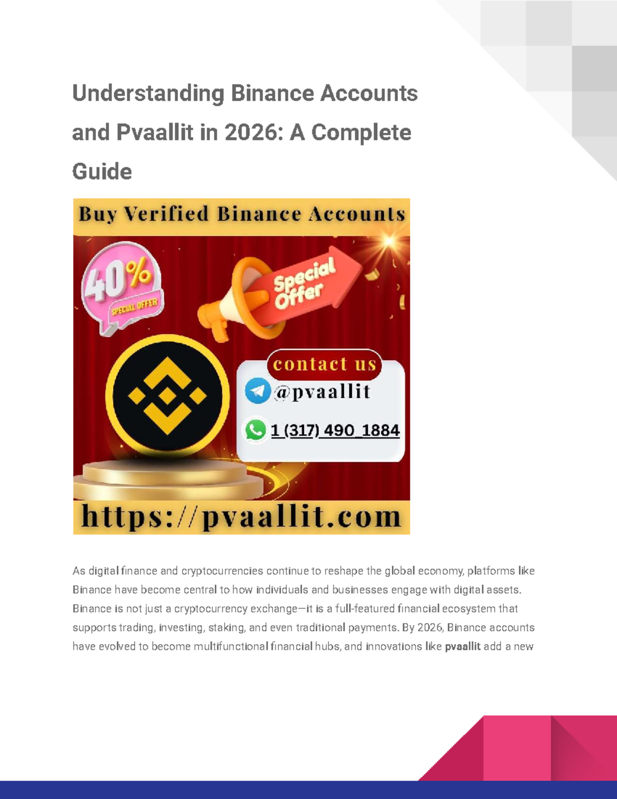 How to Buy Verified Binance Accounts in 2025-26: A Comprehensive Guide -  Studocu