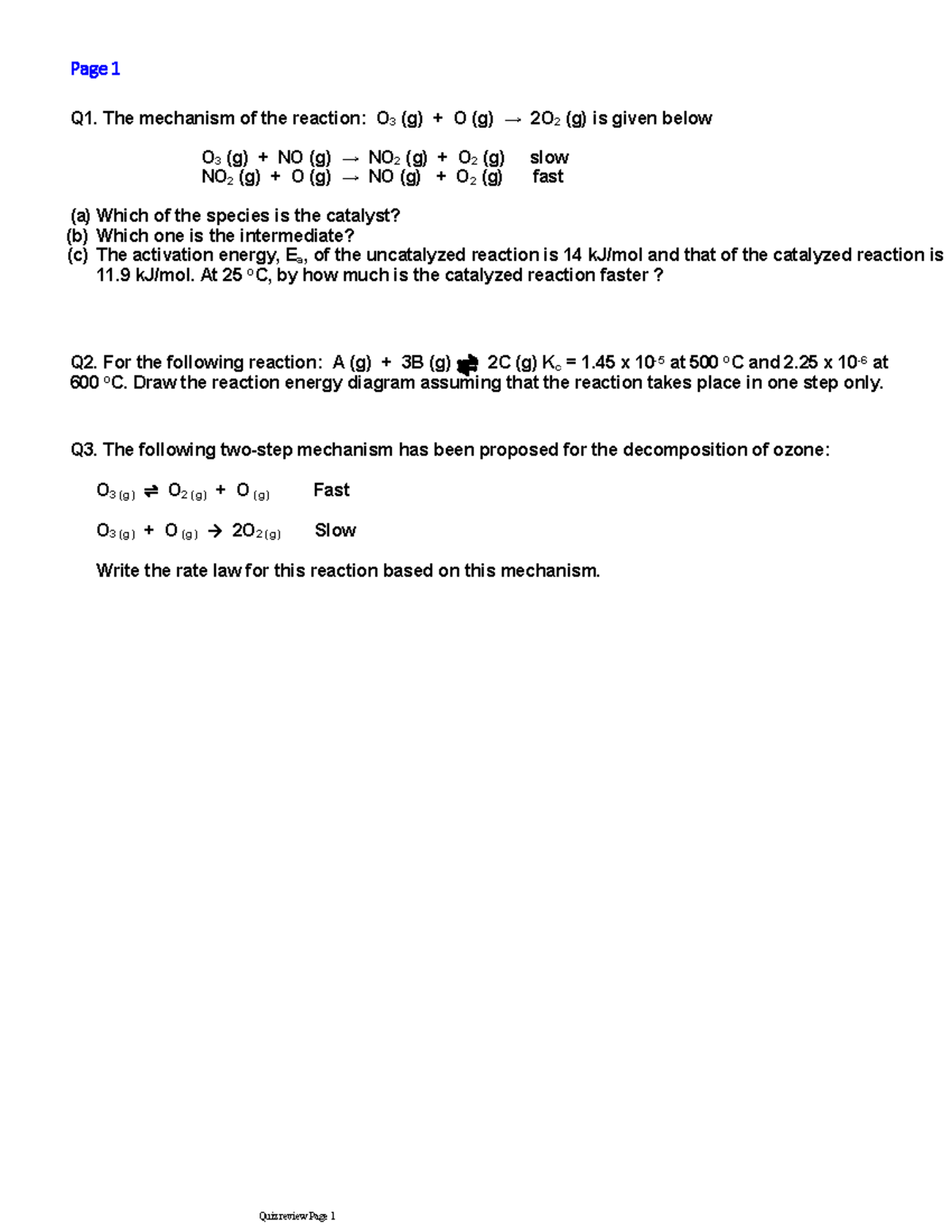 Feb 05 Chem 101 Midterm Exam 1 Study Guide with Solutions - Studocu