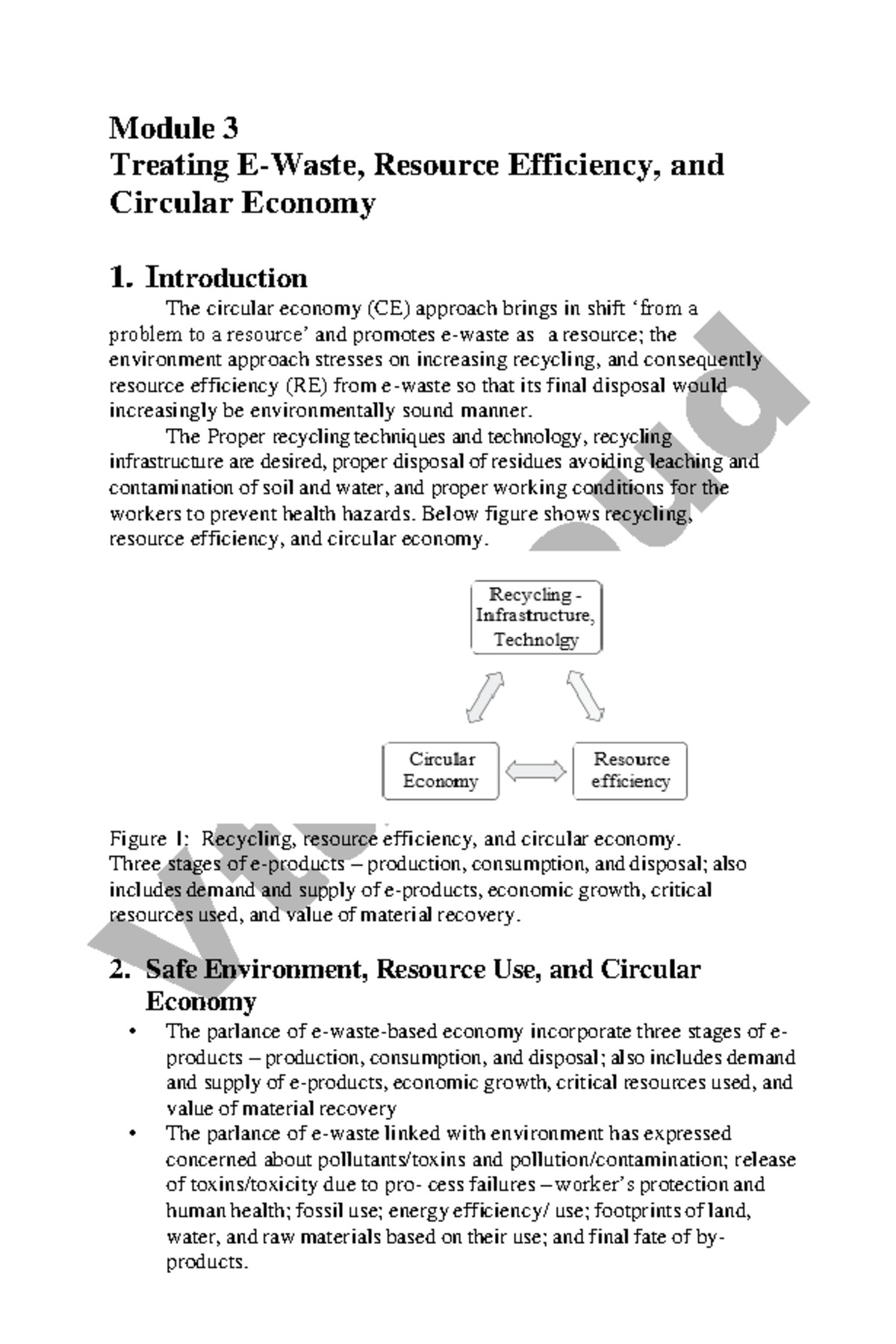 Module 3: Treating Resource Efficiency & Circular Economy Insights ...