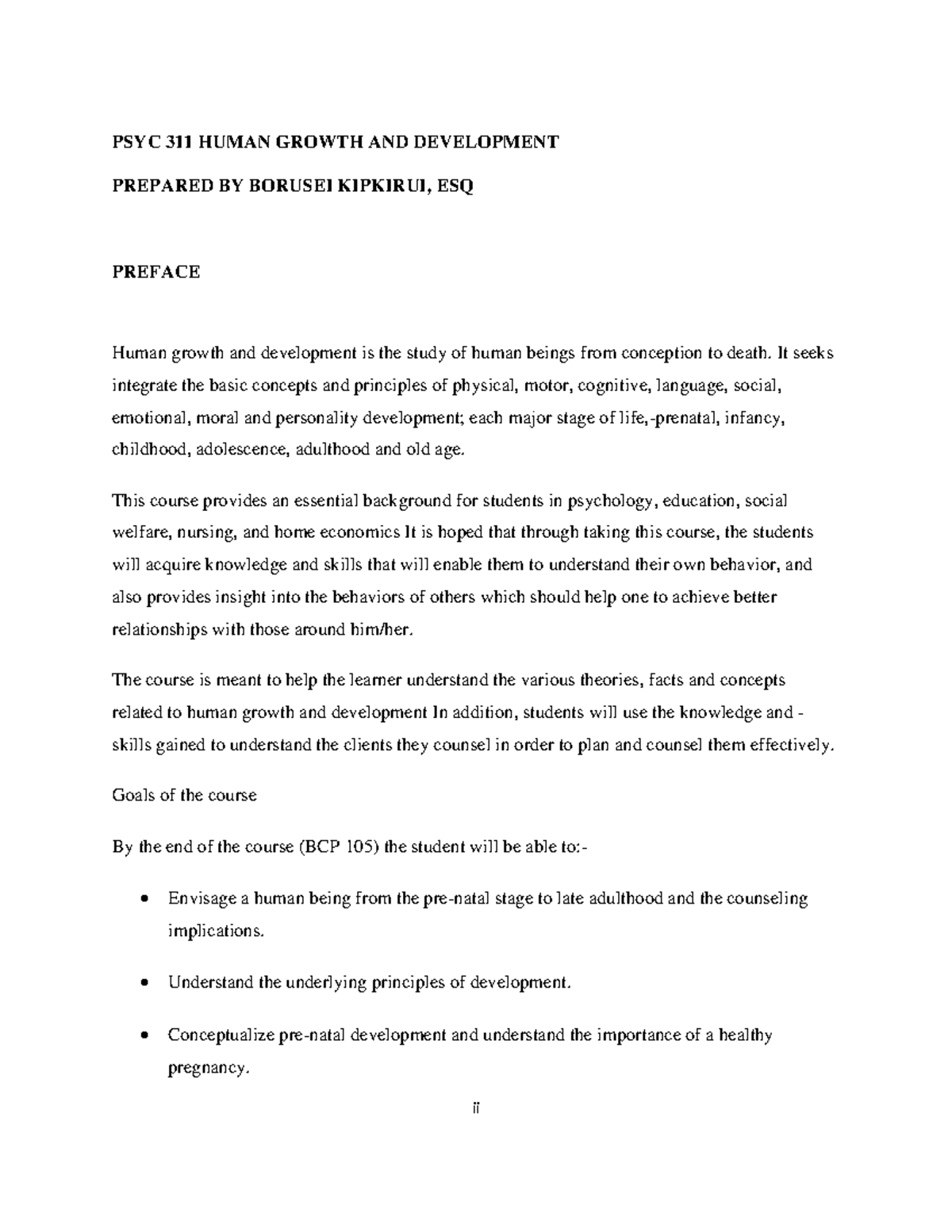 PSYC 311 Notes - Overview of Human Growth and Development Concepts ...