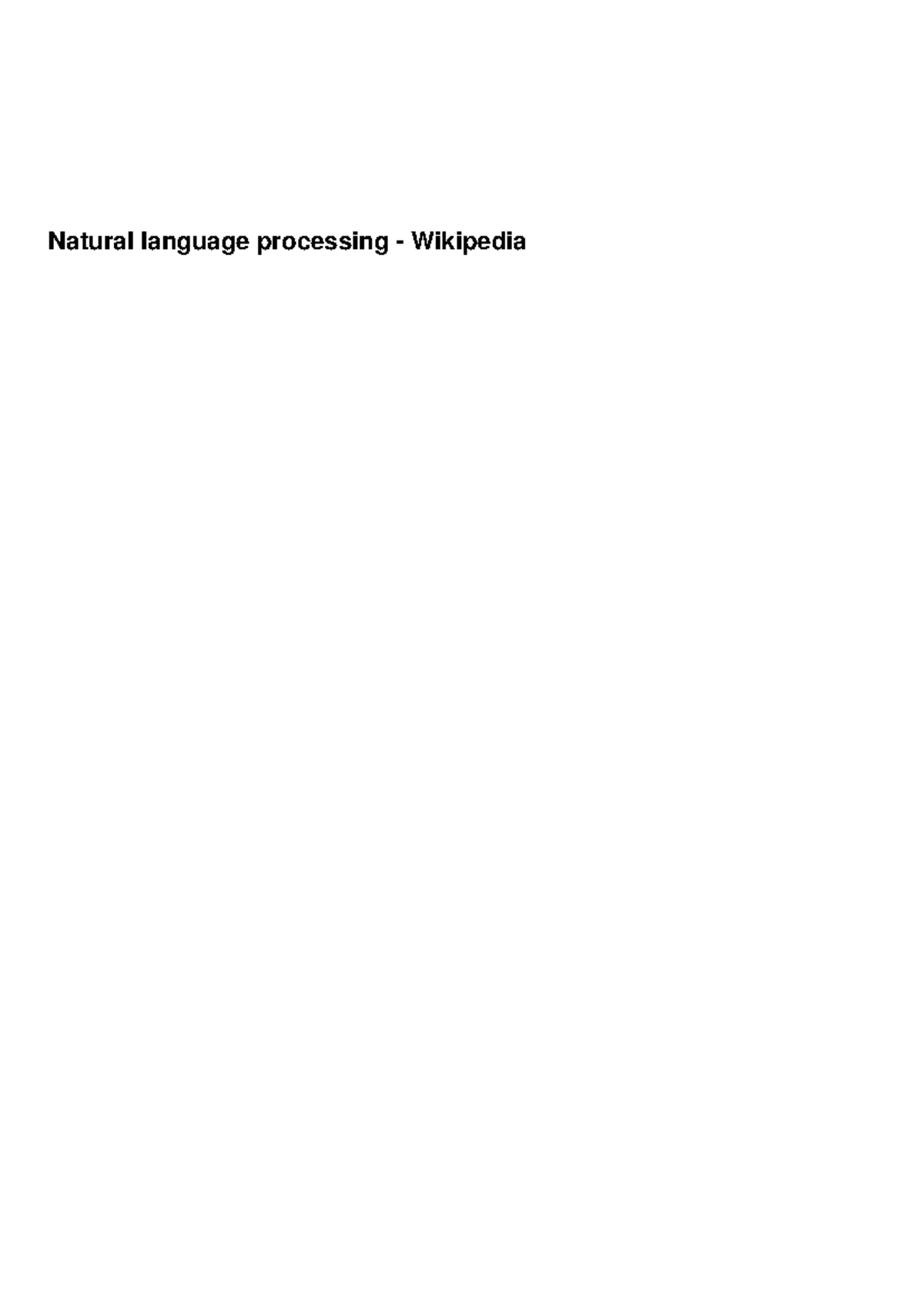 Natural language processing - Neural NLP (present) 2 Approaches ...