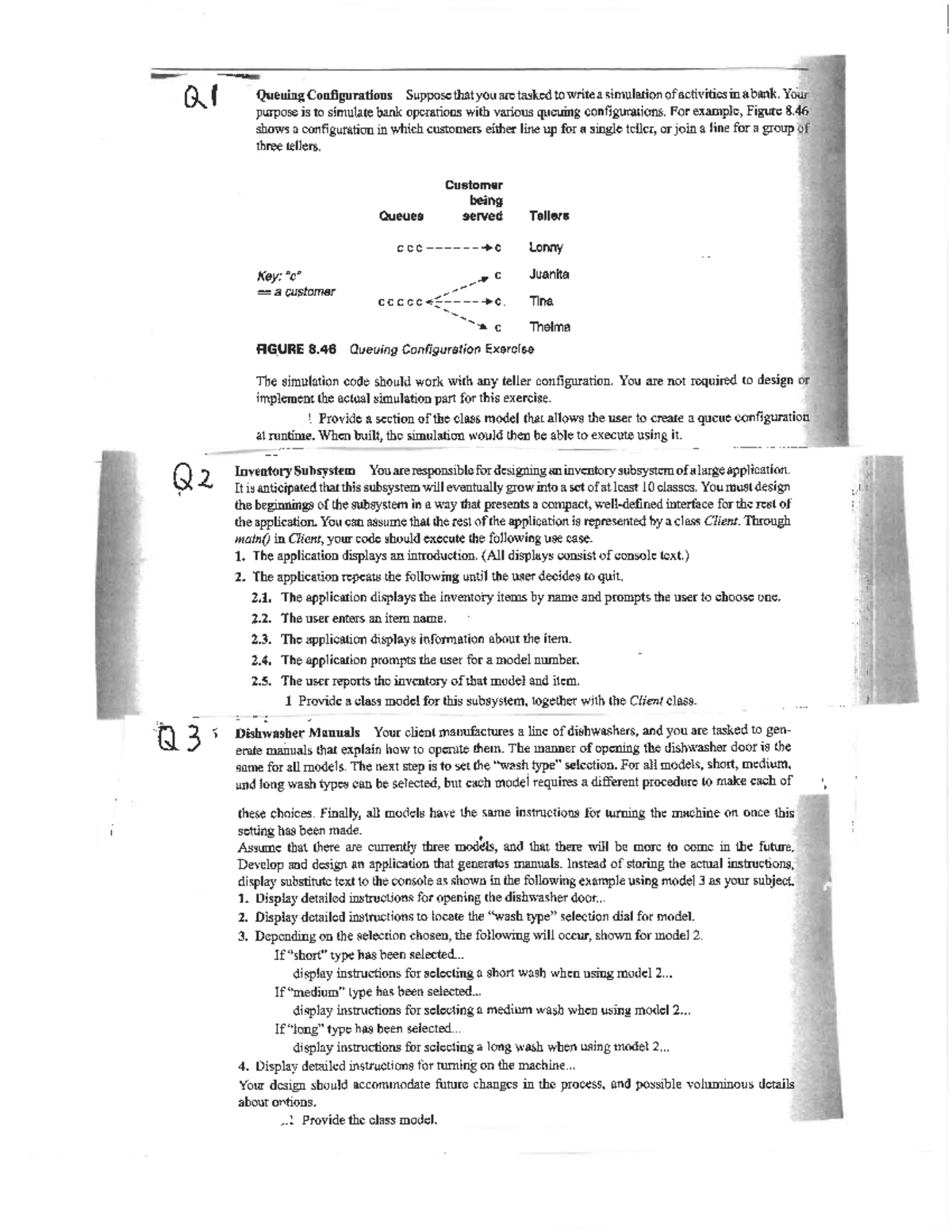 Assignment 3-2025 - Q1 Queuing Configurations Suppose that you are ...