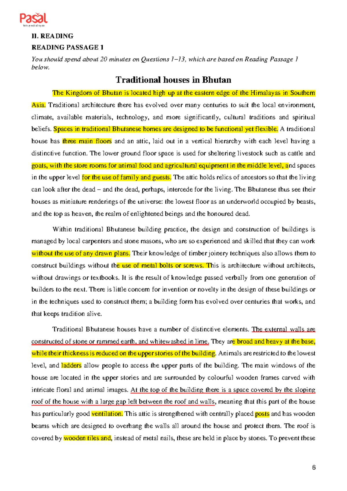 IELTS S6.5 Mock Test 2 Reading Passage Analysis and Questions - Studocu