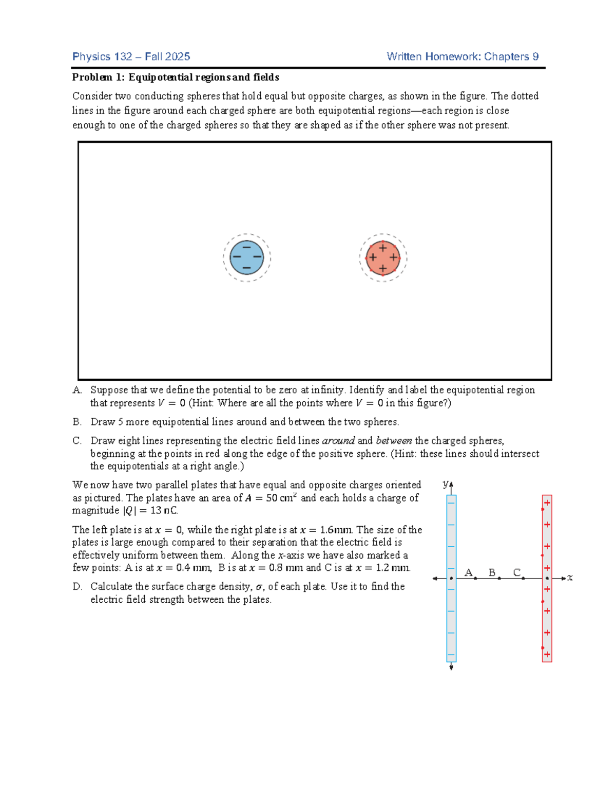 Ch 9 - Physics 132 Fall 2025 Written Homework Problems - Studocu