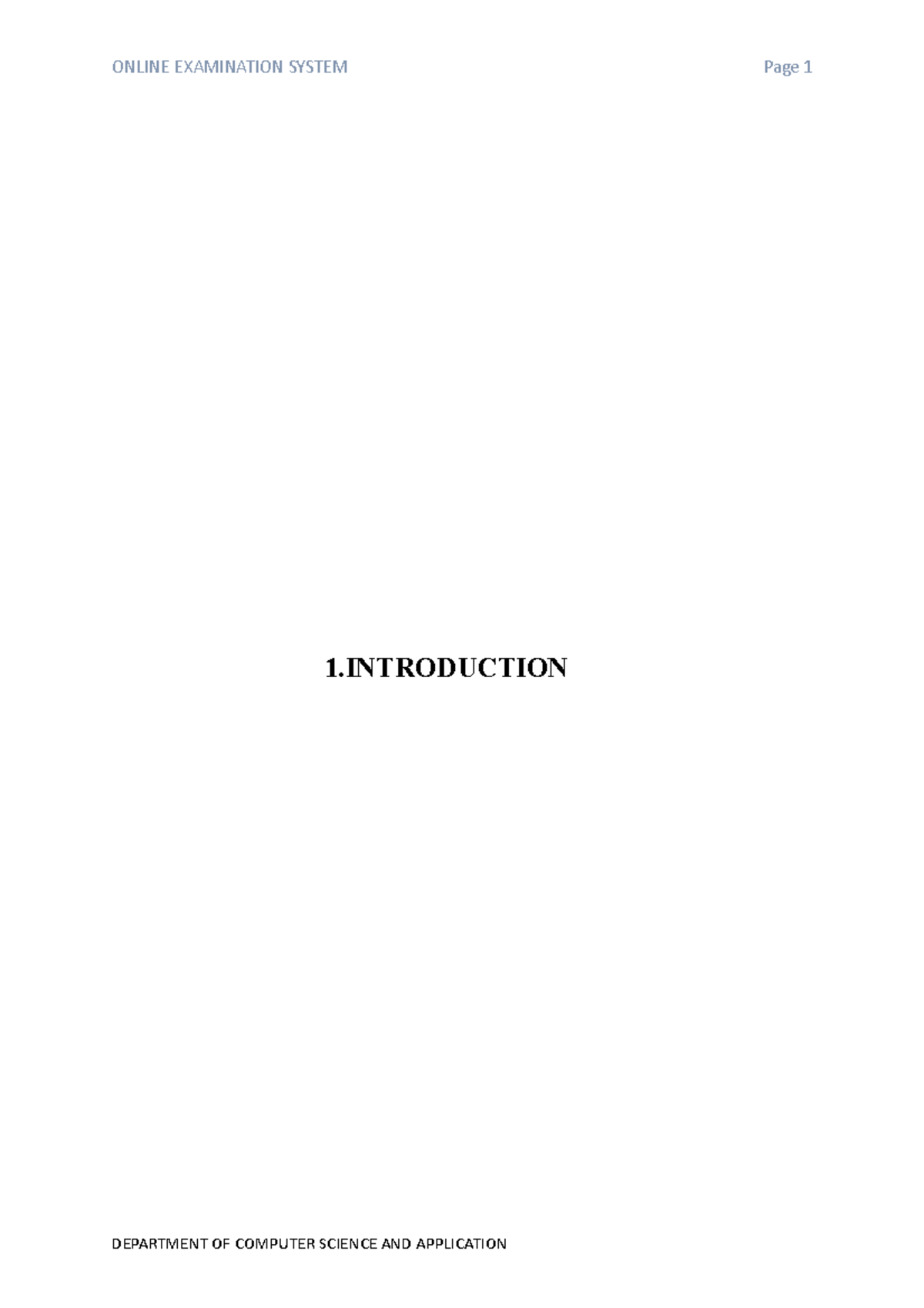 School or college online examination management system documentation ...