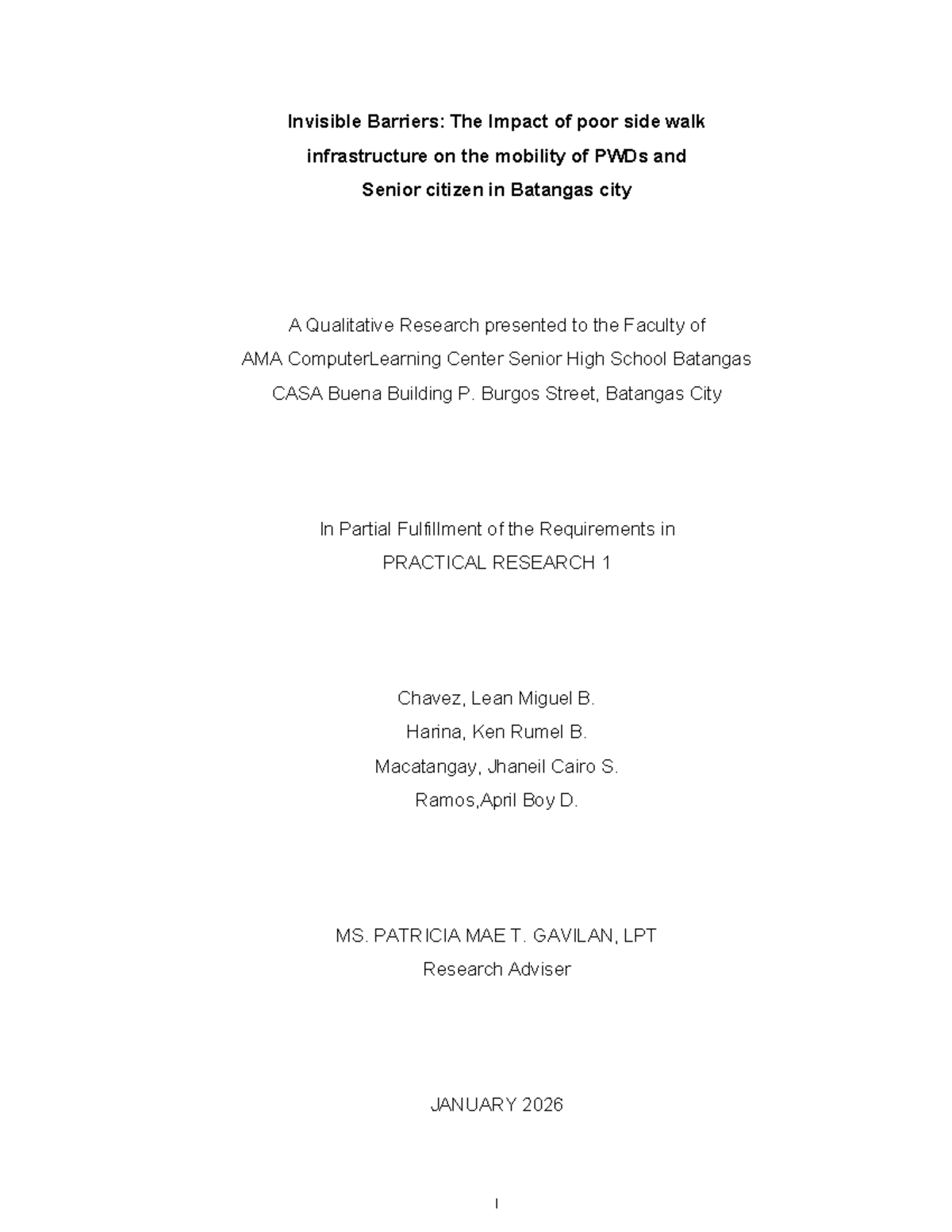 Invisible Barriers: Impact of Sidewalk Infrastructure on PWDs & Seniors ...