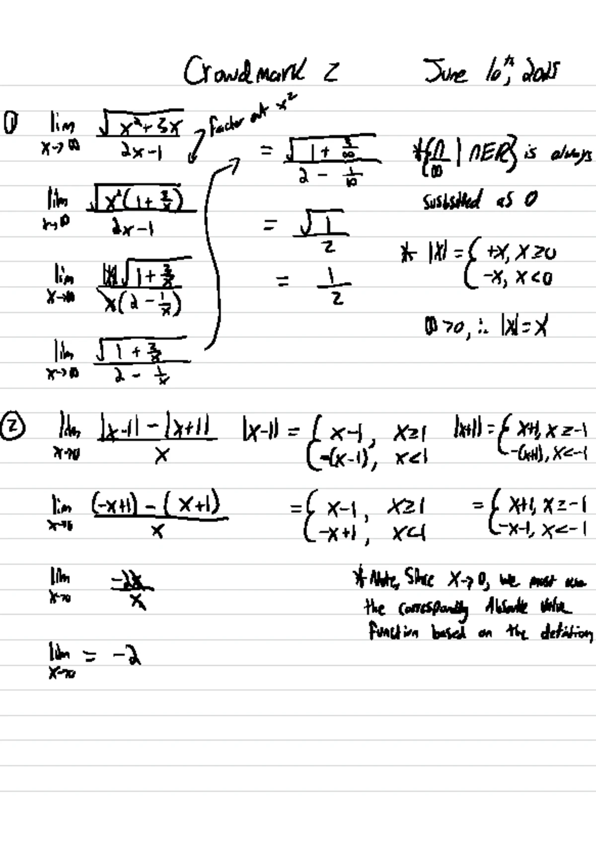 CrowdMark Assignment 3: Advanced Calculus Concepts and Applications ...