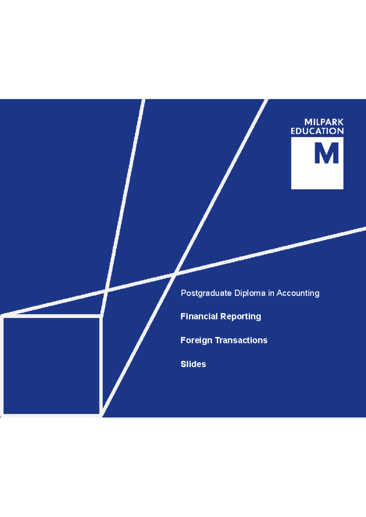 Foreign transactions slides for PGDA financial reporting module - Studocu