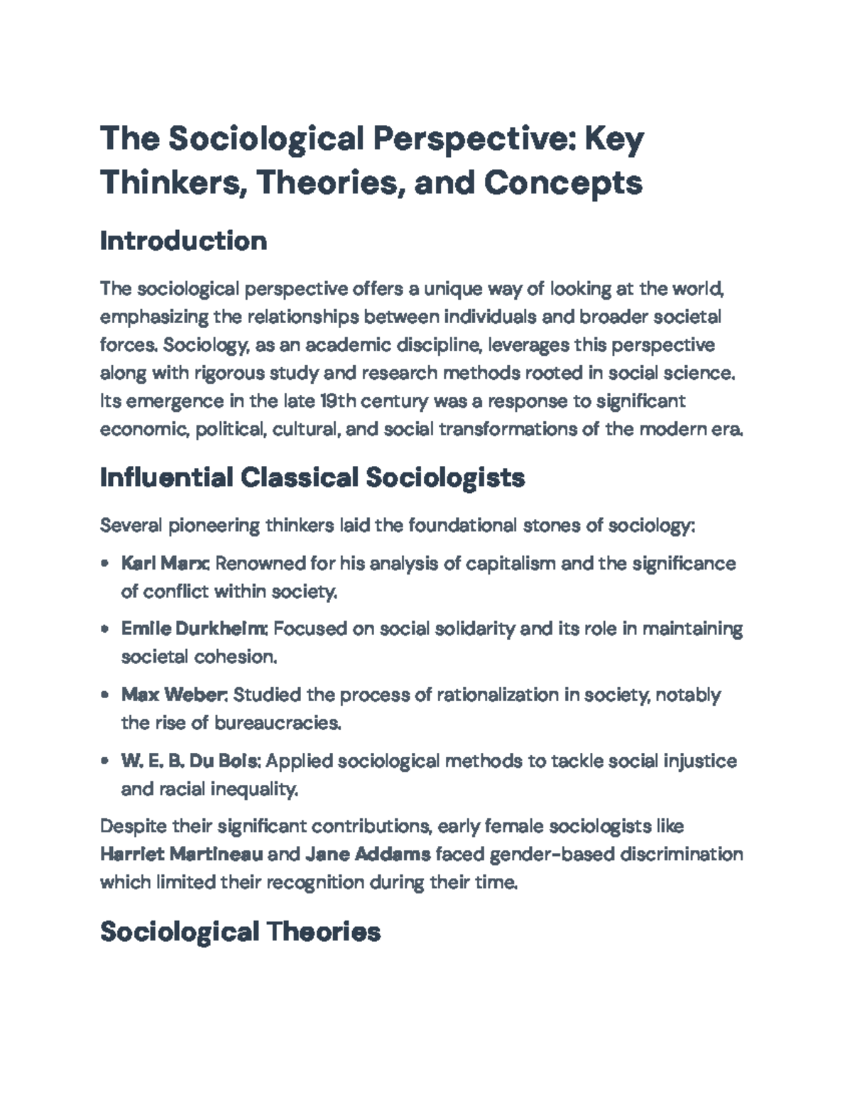 Sociology 101: Key Thinkers, Theories, and Concepts Explained - The ...