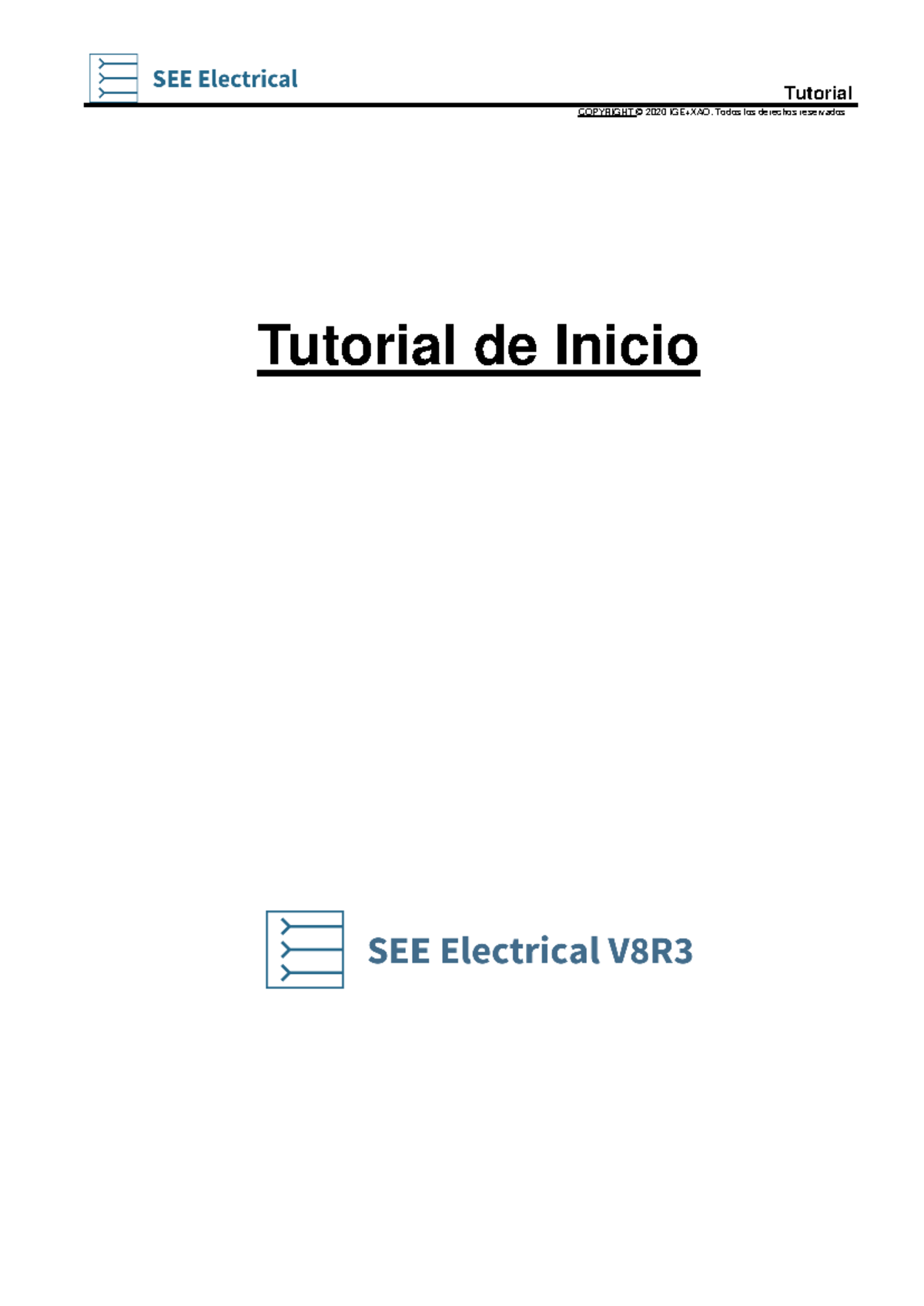 Tutorial SEE Electrical V8R3: Guía Completa para Nuevos Usuarios - Studocu