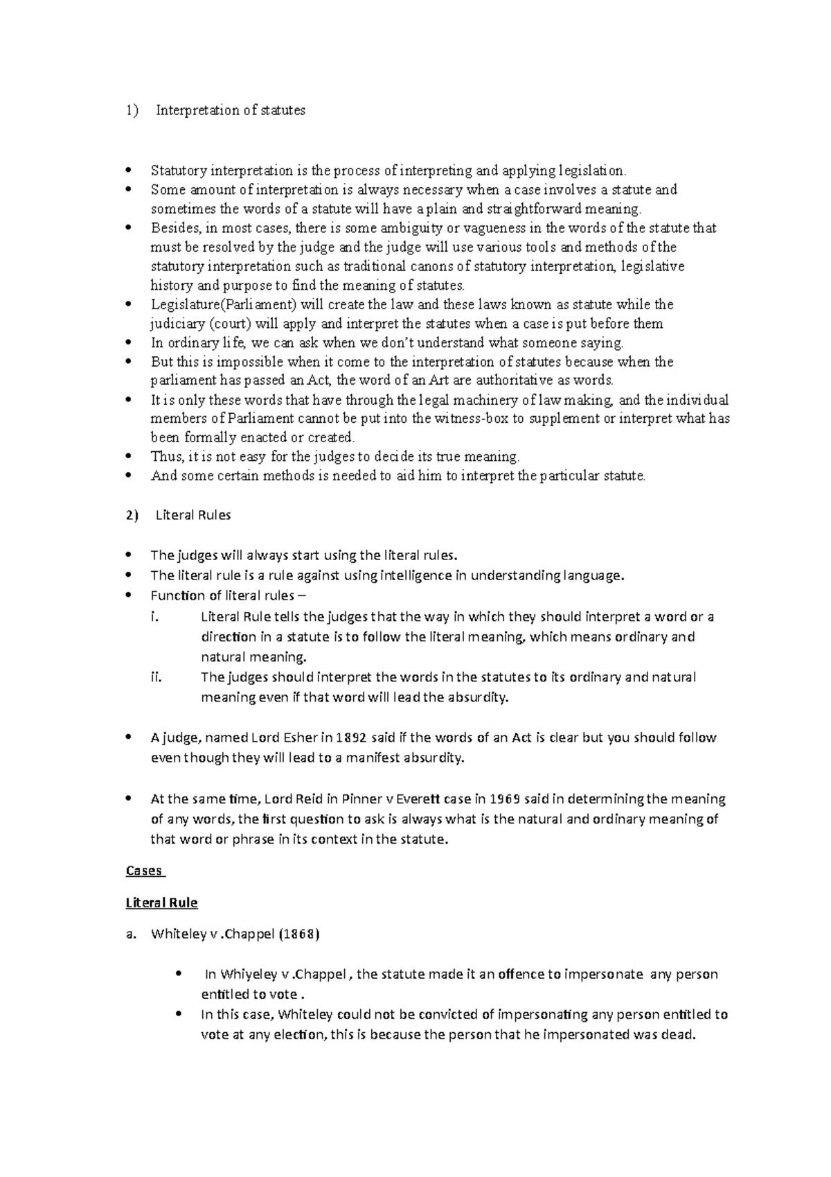 Understanding Statutory Interpretation in Law (Chapter 3) - Studocu