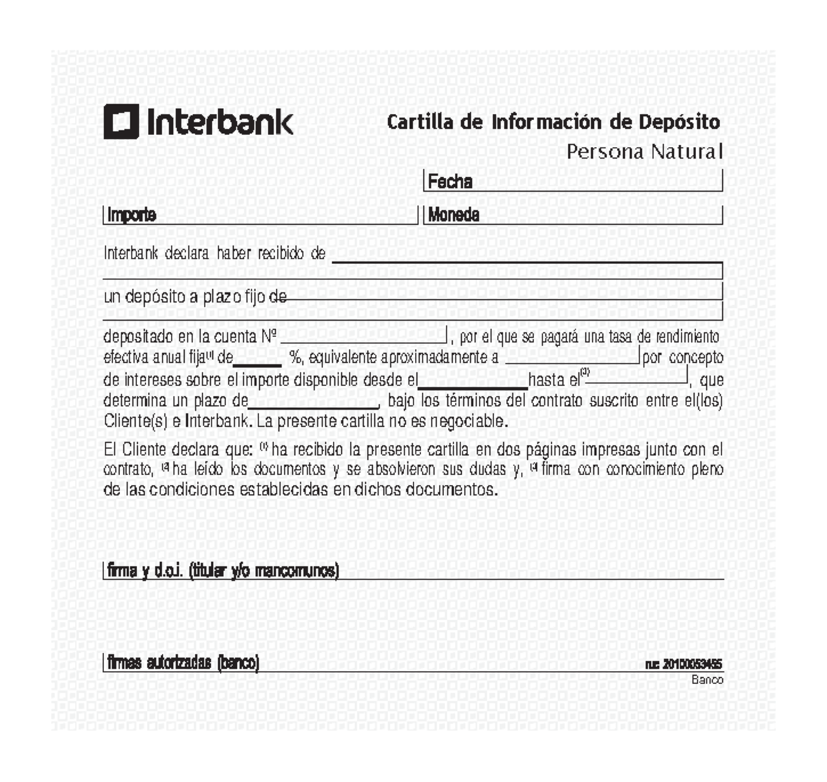 Cartilla interbank - Una buena presentación - Cartilla de Información ...