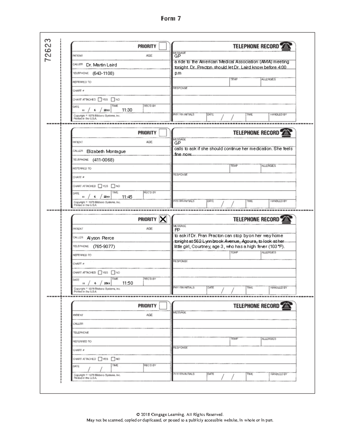 Form 7 GP: AMA Meeting & Patient Calls - Job Skill 6-2 - Studocu