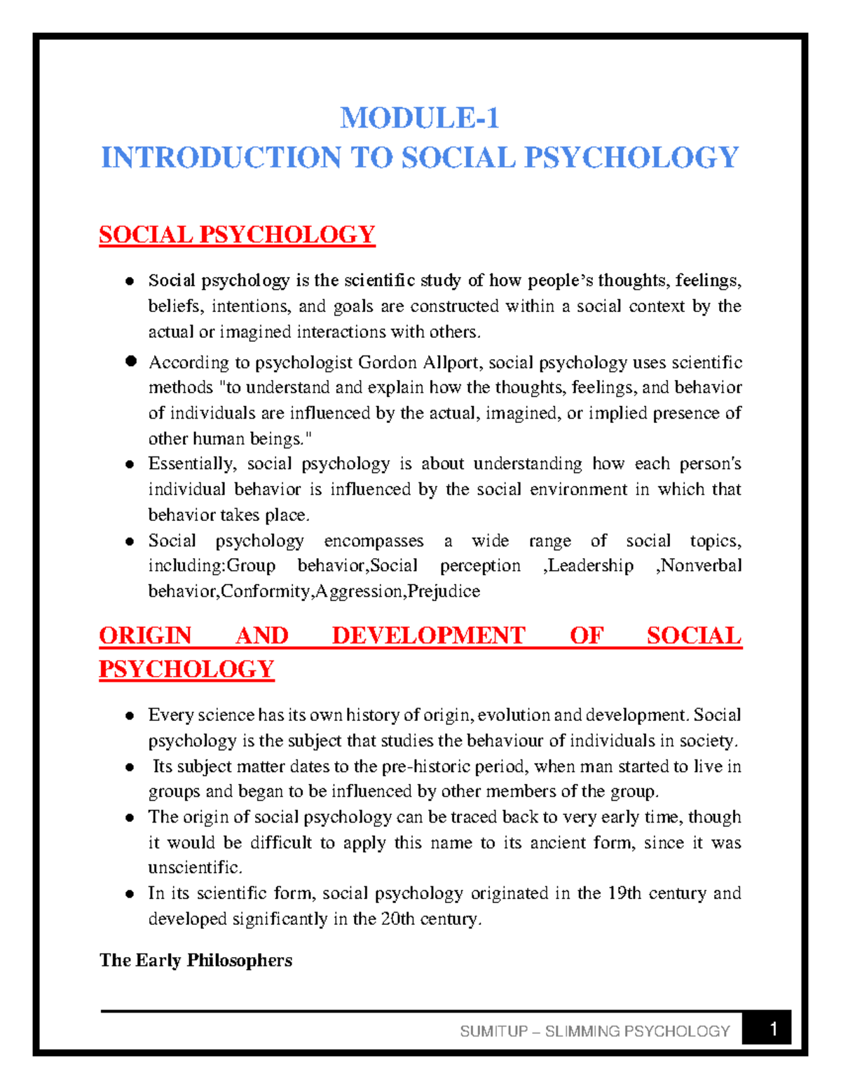 SOCIAL PSYCHOLOGY 5TH EDITION: AN INTRODUCTION TO KEY CONCEPTS - Studocu