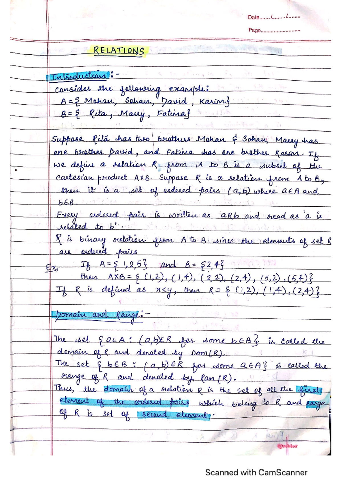 Relations Concepts and Properties - Unit 1 DSTL Study Guide - Studocu