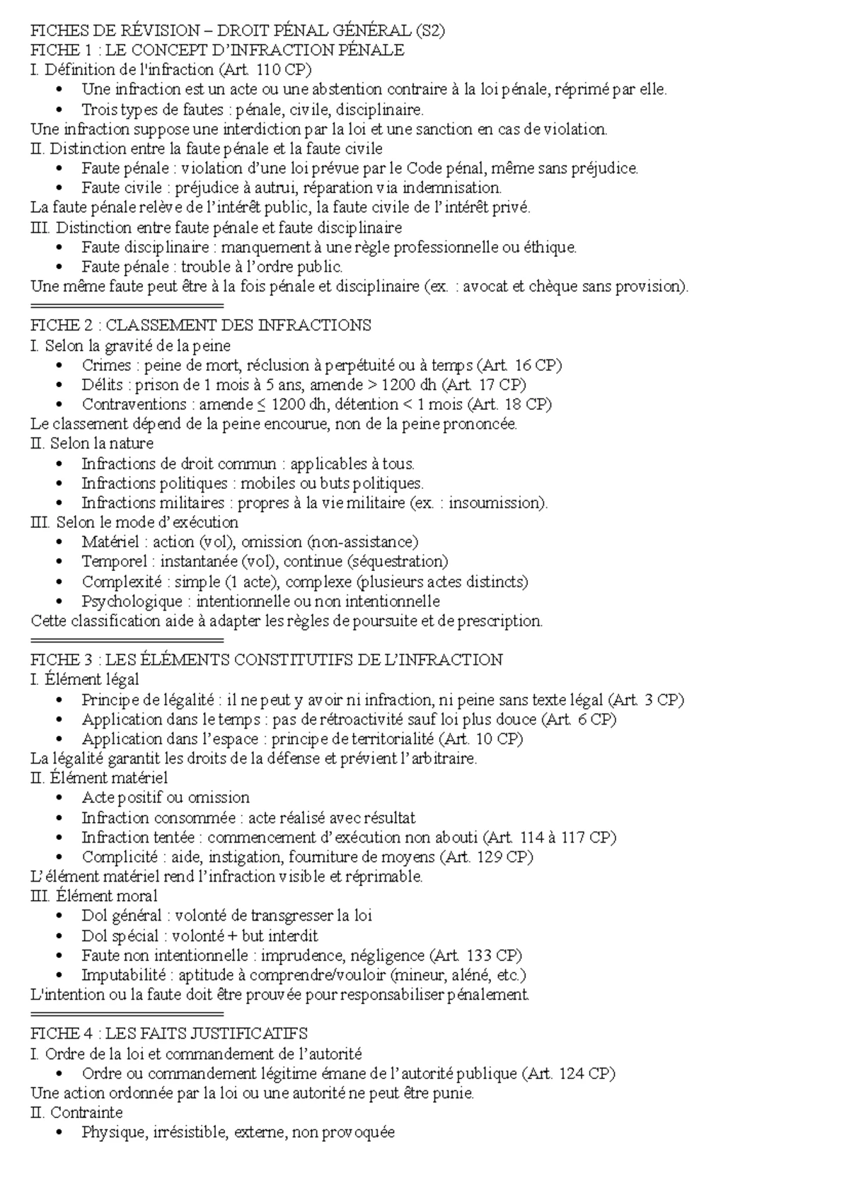 Règles Générales du Procès: Concepts Clés et Applications - Studocu