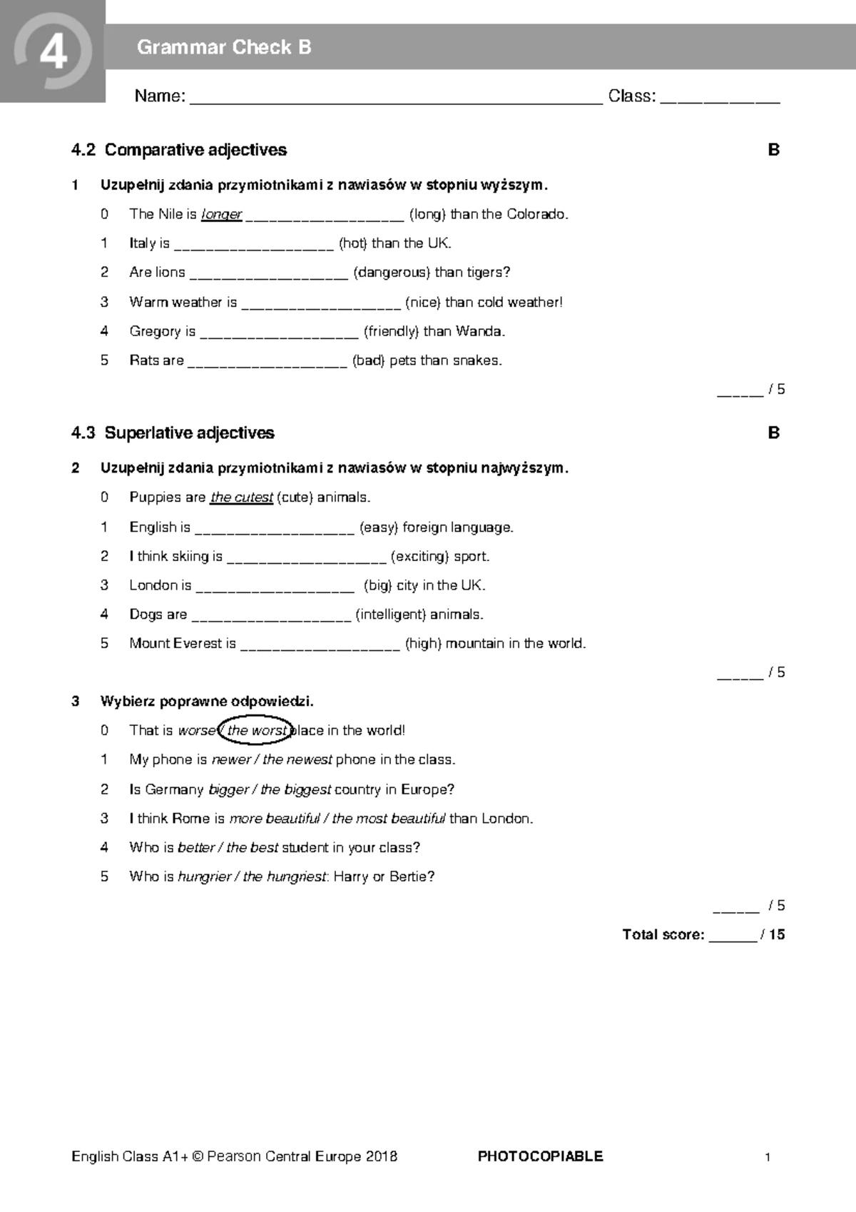 Brainy KL6 Unit Tests C Answer Key for Units 1-8 - Studocu