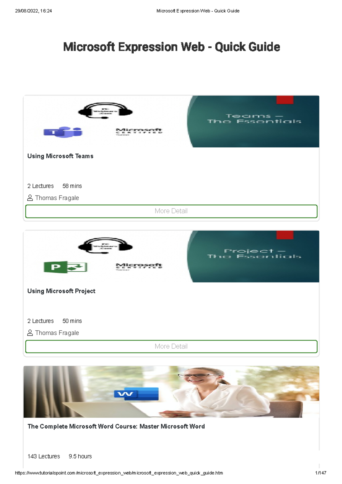 Microsoft Expression Web - Comprehensive Quick Guide and Overview - Studocu