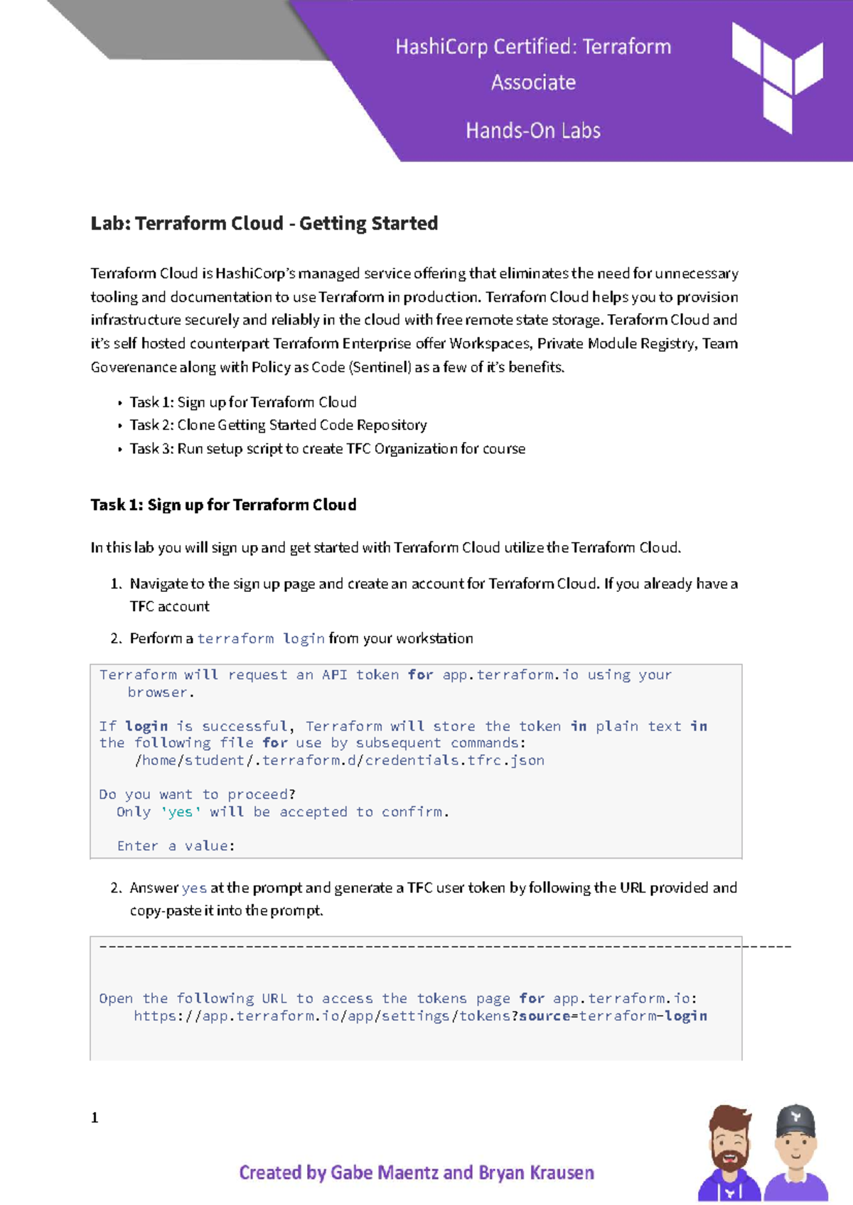 Terraform Cloud Lab: Getting Started with TFC Setup & Utilization - Studocu