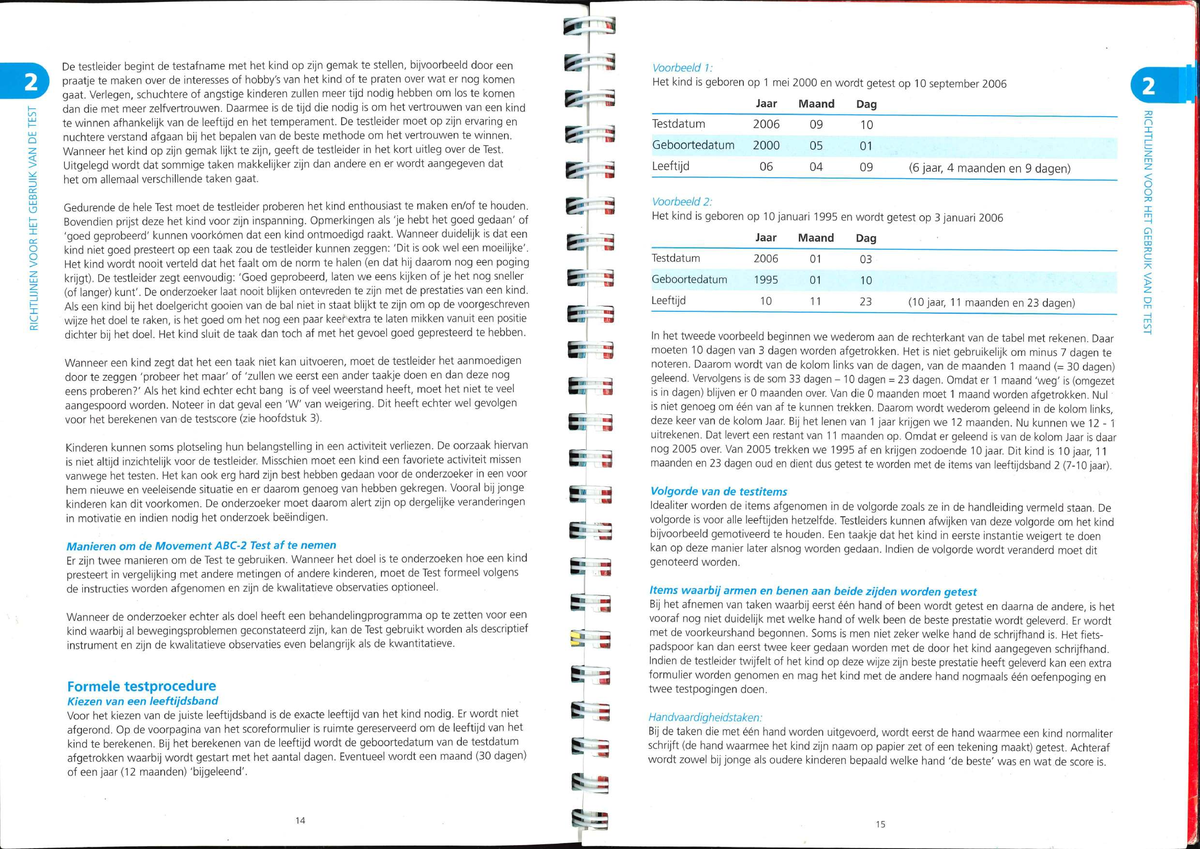 Testprocedure voor de Movement Test ABC-2: Instructies en Voorbeelden ...