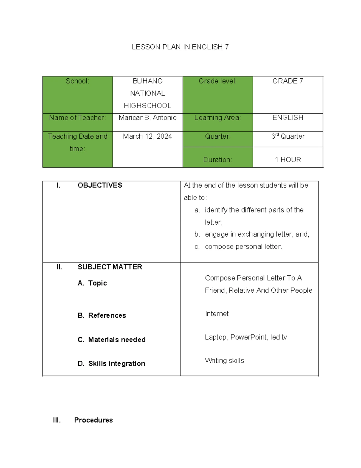 Author's Purpose - Lesson Plan (ENG 101) - Studocu
