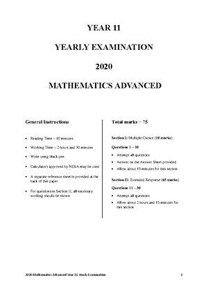 Area Under the Curve Analysis: 2ADV C4 Calculus HSC Insights - Studocu